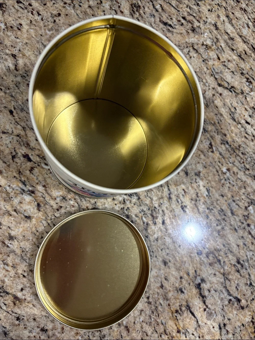 Vintage 100th Anniversary Tin - Cream & Brown